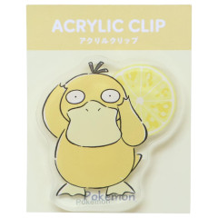 Japan Pokemon Acrylic Clip - Psyduck : Fruit Lemon