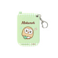 Japan Pokemon Photo Holder Card Case Keychain - Rowlet : Pokepeace Gingham Flip Phone Style - 2