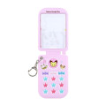 Japan Pokemon Photo Holder Card Case Keychain - Pichu : Pokepeace Gingham Flip Phone Style - 3