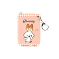 Japan Pokemon Photo Holder Card Case Keychain - Scorbunny : Pokepeace Gingham Flip Phone Style - 2