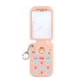 Japan Pokemon Photo Holder Card Case Keychain - Scorbunny : Pokepeace Gingham Flip Phone Style - 3