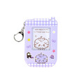 Japan Pokemon Photo Holder Card Case Keychain - Espurr : Pokepeace Gingham Flip Phone Style - 1