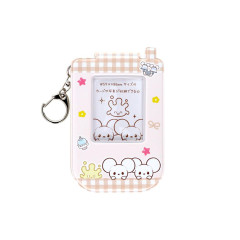 Japan Pokemon Photo Holder Card Case Keychain - Tandemaus : Pokepeace Gingham Flip Phone Style