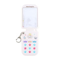 Japan Pokemon Photo Holder Card Case Keychain - Tandemaus : Pokepeace Gingham Flip Phone Style - 3