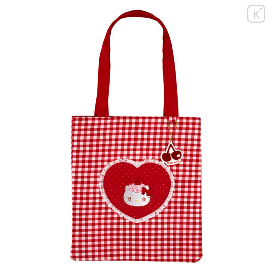 Japan Sanrio Tote Bag - Hello Kitty : Whipped Cherry - 1