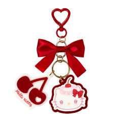 Japan Sanrio Acrylic Keychain - Hello Kitty : Whipped Cherry
