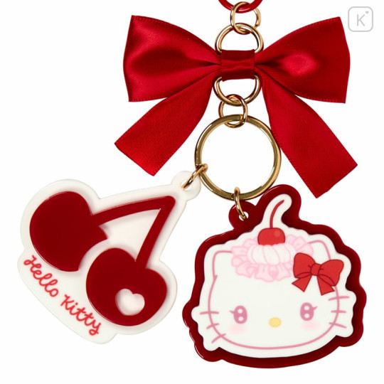 Japan Sanrio Acrylic Keychain - Hello Kitty : Whipped Cherry - 2