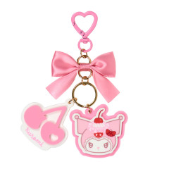 Japan Sanrio Acrylic Keychain - Kuromi : Whipped Cherry