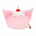 Japan Sanrio Face-shaped Pouch - Kuromi : Whipped Cherry - 2