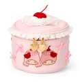 Japan Sanrio Cake-shaped Pouch - Little Twin Stars : Whipped Cherry - 1