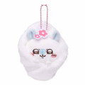 Japan Chiikawa Mascot Holder - Momonga : Fluffy Swaddle - 1