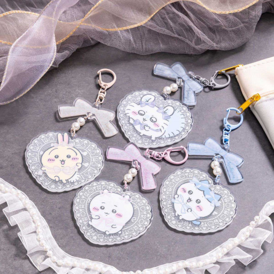 Japan Chiikawa Acrylic Keychain - Chiikawa : Go! Harajuku Ribbon - 3