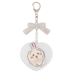 Japan Chiikawa Acrylic Keychain - Usagi : Go! Harajuku Ribbon