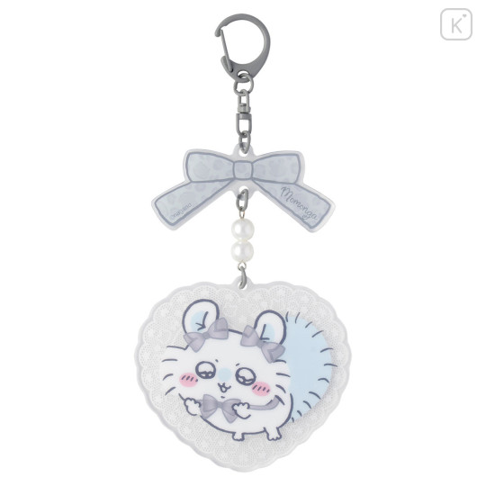 Japan Chiikawa Acrylic Keychain - Momonga : Go! Harajuku Ribbon - 1