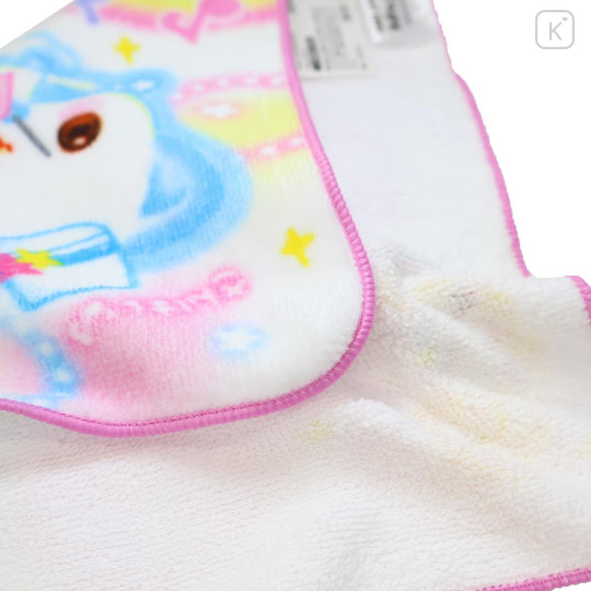 Japan Kamio Mini Towel Handkerchief - Happy March Cat & Rabbit : Heisei Retro - 2