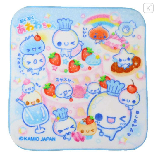 Japan Kamio Mini Towel Handkerchief - Pukupuku Awawa Chan : Heisei Retro - 1