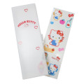 Japan Sanrio Clear Hard Shell Pencil Box - Hello Kitty : Sticker Deco - 1