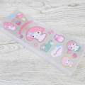 Japan Sanrio Clear Hard Shell Pencil Box - My Melody : Sticker Deco - 3