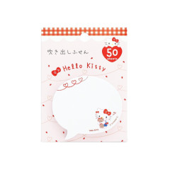 Japan Sanrio Die-cut Sticky Notes - Hello Kitty & Tiny Chum : Speech Bubble Hug