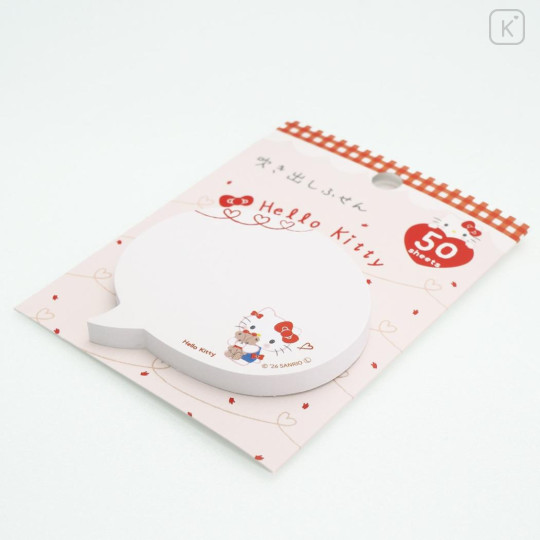Japan Sanrio Die-cut Sticky Notes - Hello Kitty & Tiny Chum : Speech Bubble Hug - 2