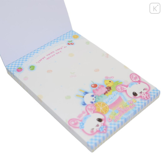Japan Q-LiA Mini Notepad - Candy Twins Rabbit : Sweets - 2