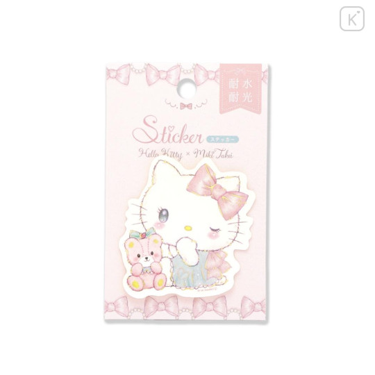 Japan Miki Takei × Sanrio Die-cut Sticker - Hello Kitty & Tiny Chum : Elegant - 1
