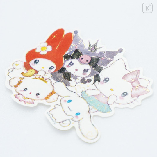 Japan Miki Takei × Sanrio Die-cut Sticker - Characters Puppy Eyes - 2