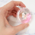 Japan Peanuts Floating Keychain - Snoopy : Sakura Pink - 2