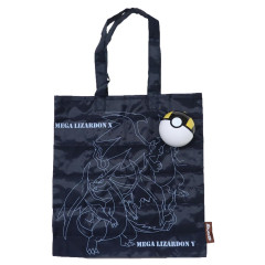Japan Pokemon Eco Shopping Bag & Pokeball - Mega Charizard X & Y