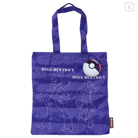 Japan Pokemon Eco Shopping Bag & Pokeball - Mega Mewtwo X & Y - 1