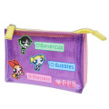 Japan The Powerpuff Girls Clear Cosmetic Pouch - Pixel Triple Compartment Pink Purple - 1