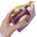 Japan The Powerpuff Girls Clear Cosmetic Pouch - Pixel Triple Compartment Pink Purple - 3