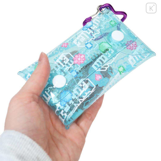 Japan The Powerpuff Girls Clear Multi Case with Carabiner (S) - Pixel Turquoise - 2