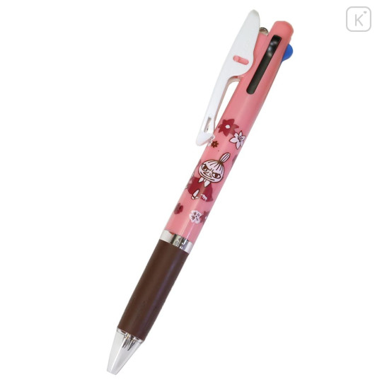Japan Moomin Jetstream 3 Color Multi Ballpoint Pen - Little My : Flower Pink Red - 1