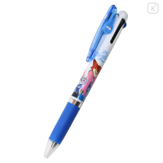 Japan Disney Jetstream 3 Color Multi Ballpoint Pen - Zootopia 2 : Judy Hopps & Nick Wilde Blue - 1