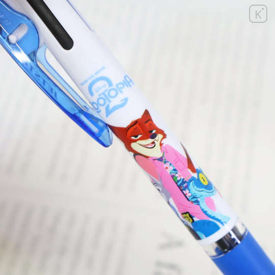 Japan Disney Jetstream 3 Color Multi Ballpoint Pen - Zootopia 2 : Judy Hopps & Nick Wilde Blue - 2