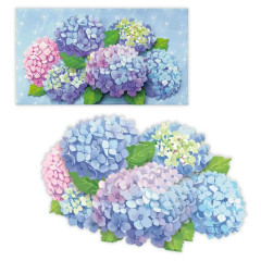 Japan Hallmark 3D Greeting Card - Sparkling Hydrangeas Early Summer Flower