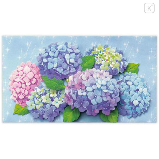 Japan Hallmark 3D Greeting Card - Sparkling Hydrangeas Early Summer Flower - 2