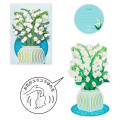 Japan Hallmark 3D Greeting Card - Lily of the Valley Early Summer Flower - 1