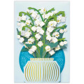 Japan Hallmark 3D Greeting Card - Lily of the Valley Early Summer Flower - 2