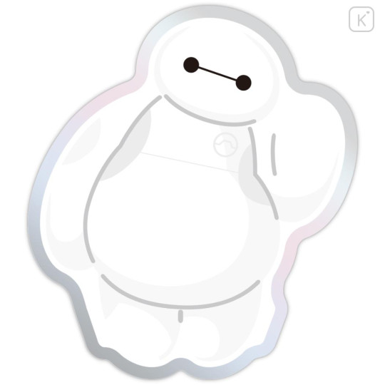Japan Disney Acrylic Sticker - Baymax & Cat - 3