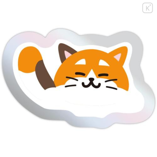 Japan Disney Acrylic Sticker - Baymax & Cat - 4