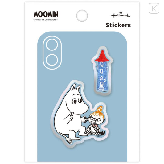 Japan Moomin Acrylic Sticker - Little My & Moomintroll : House - 2