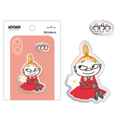 Japan Moomin Acrylic Sticker - Hattifatteners & Little My : Flower