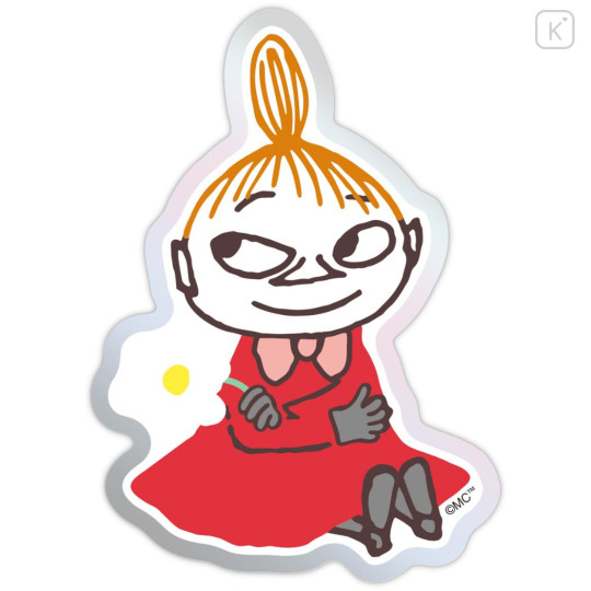 Japan Moomin Acrylic Sticker - Hattifatteners & Little My : Flower - 3