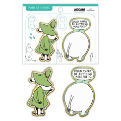 Japan Moomin Acrylic Sticker - Moomintroll & Snufkin : Poetic