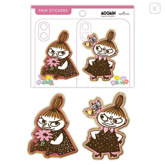 Japan Moomin Acrylic Sticker - Little My : Flower Butterfly - 1