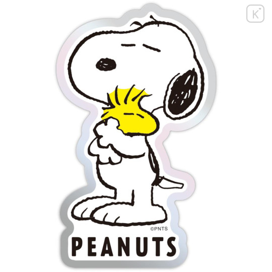 Japan Peanuts Acrylic Sticker - Snoopy & Woodstock : Hug - 3