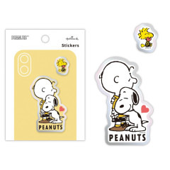 Japan Peanuts Acrylic Sticker - Snoopy : Charlie Hug