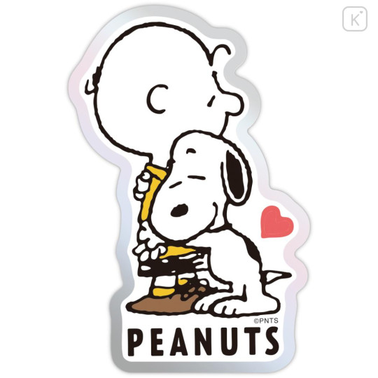 Japan Peanuts Acrylic Sticker - Snoopy : Charlie Hug - 3